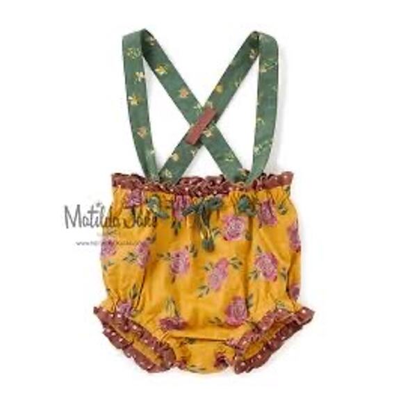 Matilda Jane x Joanna Gaines Plant A Seed Bubble Overalls Size 3-6M EUC - Picture 6 of 8